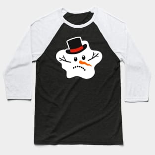 Melted snowman Baseball T-Shirt